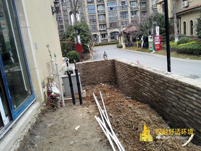 德清格蘭維亞57-101號別墅地源熱泵施工